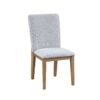 Delphine - Linen Fabric 19" Dining Chair (Set of 2) - Gray - Image 2
