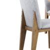 Delphine - Linen Fabric 19" Dining Chair (Set of 2) - Gray - Image 3