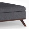 Owen - Square Coffee Table Storage Ottoman - Slate Gray - Image 6