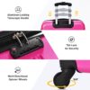 Hardshell Luggage Sets 2 Pieces + Bag Spinner Suitcase With Tsa Lock Lightweight 20" / 28" - Pink - Image 3