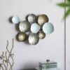 Contemporary Metal Wall Decor Accent - Golden / White - Image 7