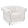 1 Seater Sofa For Living Room - White - Image 11