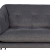 Karla - Velvet Contemporary Loveseat - Dark Gray - Image 3