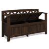 Amherst - Entryway Storage Bench - Natural Aged Brown - Image 2