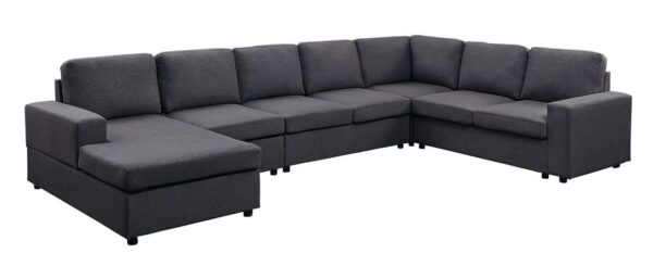 Hayden - Modular Sectional Sofa With Reversible Chaise - Dark Gray