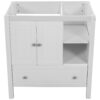Bathroom Vanity Base Only, Solid Wood Frame, Bathroom Storage Cabinet With Doors And Drawers - White - Image 3