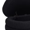 Fuji - Upholstered Oval Storage Bench - Ebony Black - Image 7