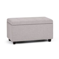 Cosmopolitan - Storage Ottoman - Cloud Gray