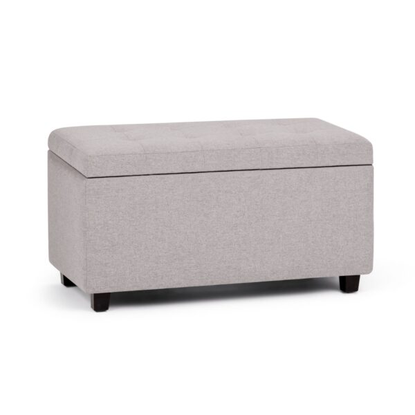 Cosmopolitan - Storage Ottoman - Cloud Gray