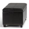 Amelia - Storage Ottoman Bench - Midnight Black - Image 5