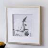 Wall Art Horse Animal Printing, Wall Decor Accent (Set of 2) - Golden / White - Image 6