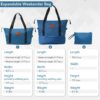 Hardshell Luggage Sets 6 Piece Suitcase Set, Expandable Lightweight Suitcases With Wheels, Tsa Lock - Blue - Image 5