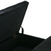 Dover - Square Coffee Table Storage Ottoman - Midnight Black - Image 6