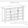 Burlington - Tall TV Media Stand - Mahogany Brown - Image 2