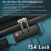 Hardshell Luggage Sets 3 Pieces Spinner Suitcase With Tsa Lock Lightweight 20" 24" 28" - Navy - Image 6