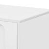 Modern TV Stand For TVs Up To 80", Entertainment Center With Glass Door, 2 Drawers And Cabinets, Wood TV Storage Cabinet With Solid Wood Legs And Metal Handles For Living Room - White - Image 16