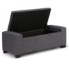 Laredo - Large Storage Ottoman - Slate Gray - Image 3