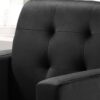 Hale - Velvet Accent Armchair With Tufting - Black - Image 2