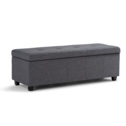 Castleford - Storage Ottoman - Slate Gray