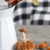 Pumpkin Ornament For Holiday Harvest Festival Fall Festival & Thanksgiving (Set of 6) - Brown Multi - Image 3