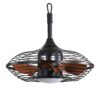 20" Downrod Mount Ceiling Fan LED 18W 3 Cct 5 ABS Blades DC Motor With Hanging And Hook For Outside Patios Pergola - Black - Image 2