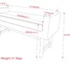 Scott - Ottoman Bench - Pewter Gray - Image 11