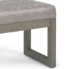 Casey - Ottoman Bench - Distressed Gray Taupe - Image 6
