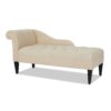 Harrison - Tufted Roll Arm Chaise Lounge - Beige - Image 4