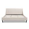 Aspen - King Vertical Tufted Headboard Platform Bed Set - Light Beige - Image 3