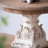 Cake Stand, Wood Cake Plate With Magnesium Base - Cream / Brown - Image 7