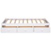 Twin Size Platform Storage Bed With 3 Drawers - White - Image 6