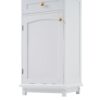 Tall Bathroom Storage Cabinet With Glass Doors, Free-Standing, Two Drawers, And Adjustable Shelves, MDF Board, Painted Perfect For Displaying Your Favorite Items - White - Image 18
