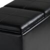 Avalon - 5 Piece Storage Ottoman - Midnight Black - Image 6