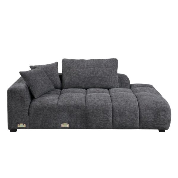 Chosen - Sectional Sofa With Toss Pillows With 2 Chaises - Gray