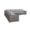 Outdoor Wicker Patio Sofa Quick Setup Pre Assembled Patio Furniture - Gray Mix - Image 4