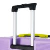 Hardshell Luggage Sets 3 Pieces Contrast Color Suitcase With Spinner Wheels And Tsa Lock 20" 24" 28" Available - Purple - Image 7