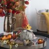 Sitting Gnome With Maple Leaf On Hat, For Holiday Harvest Festival Fall Festival & Thanksgiving Table Decorations (Set of 2) - Orange Multi - Image 4