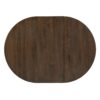 5 Piece Retro Functional Dining Set, Round Table With Leaf And 4 Upholstered Chairs For Dining Room And Living Room - Walnut - Image 13
