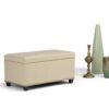 Amelia - Storage Ottoman Bench - Satin Cream - Image 9