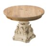 Cake Stand, Wood Cake Plate With Magnesium Base - Cream / Brown - Image 4