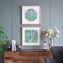 Elos Stone Shadow Boxes Wall Art (Set of 2) - Multicolor