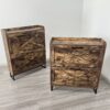 Shoe Storage Cabinet With 2 Flip Drawers, Freestanding Organizer With Metal Legs For Entryway, Narrow Shoe Rack Cabinet - Rustic Brown - Image 10