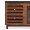 Graceland - Fireplace TV Stand Console For TVs Up To 100" - Black, Bourbon - Image 7