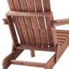 Oversize Outdoor Folding Adirondack Chair, Patio Chair For Garden Backyard Porch Pool Deck Firepit - Coffee - Image 24