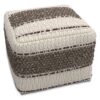 Grady - Square Pouf - Earth Tone Brown - Image 3