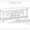Warm Shaker - TV Media Stand - Hickory Brown - Image 9