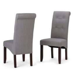 Cosmopolitan - Deluxe Tufted Parson Chair (Set of 2) - Dove Gray