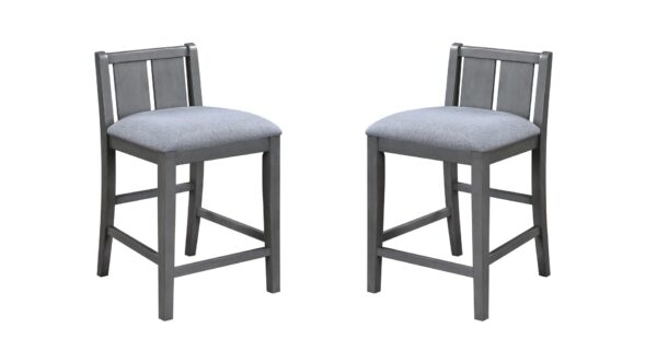 Graham - 20" Upholstered Seat Counter Height Chair (Set of 2) - Gray