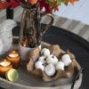 Velvety Pumpkin In Mesh Bag, Bag / 12, For Holiday Harvest Festival Fall Festival & Thanksgiving (Set of 4) - White - Image 6