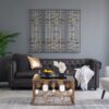 Metal Decorative Wall Art With Frame, Wall Decor For Living Room (Set of 3) - Gold - Image 3